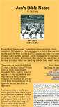 Mobile Screenshot of jansbiblenotes.com