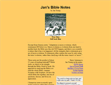 Tablet Screenshot of jansbiblenotes.com